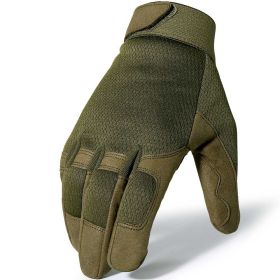 Tactical Gloves Camo Military Army Cycling Glove Sport Climbing Paintball Shooting Hunting Riding Ski Full Finger Mittens Men (Color: A9 Green, size: XL)