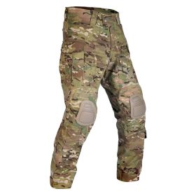 VOTAGOO G3 Combat Pants with Knee Pads Tactical Military Trousers Hunting Multicam Pants for Men Rip-Stop Airsoft Gear (Color: CP, size: 38)