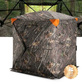 VEVOR Hunting Blind, 270Â° See Through Ground Blind, 1-2 Person Pop Up Deer Blind for Hunting with Carrying Bag, Portable Resilient Hunting Tent (Product Classification: Perspective Style, Item Size: 55 inch)