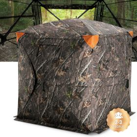 VEVOR Hunting Blind, 270Â° See Through Ground Blind, 2-3 Person Pop Up Deer Blind for Hunting with Carrying Bag, Portable Resilient Hunting Tent (Product Classification: Perspective Style, Item Size: 58 in)