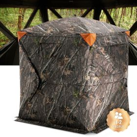 VEVOR Hunting Blind, 270Â° See Through Ground Blind, 1-2 Person Pop Up Deer Blind for Hunting with Carrying Bag, Portable Resilient Hunting Tent (Product Classification: Window + Mesh, Item Size: 55 inch)